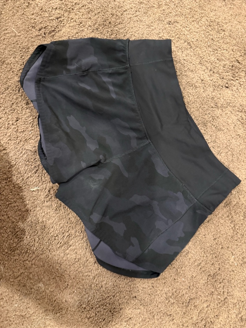 lululemon athletica Black Camo Athletic Shorts
